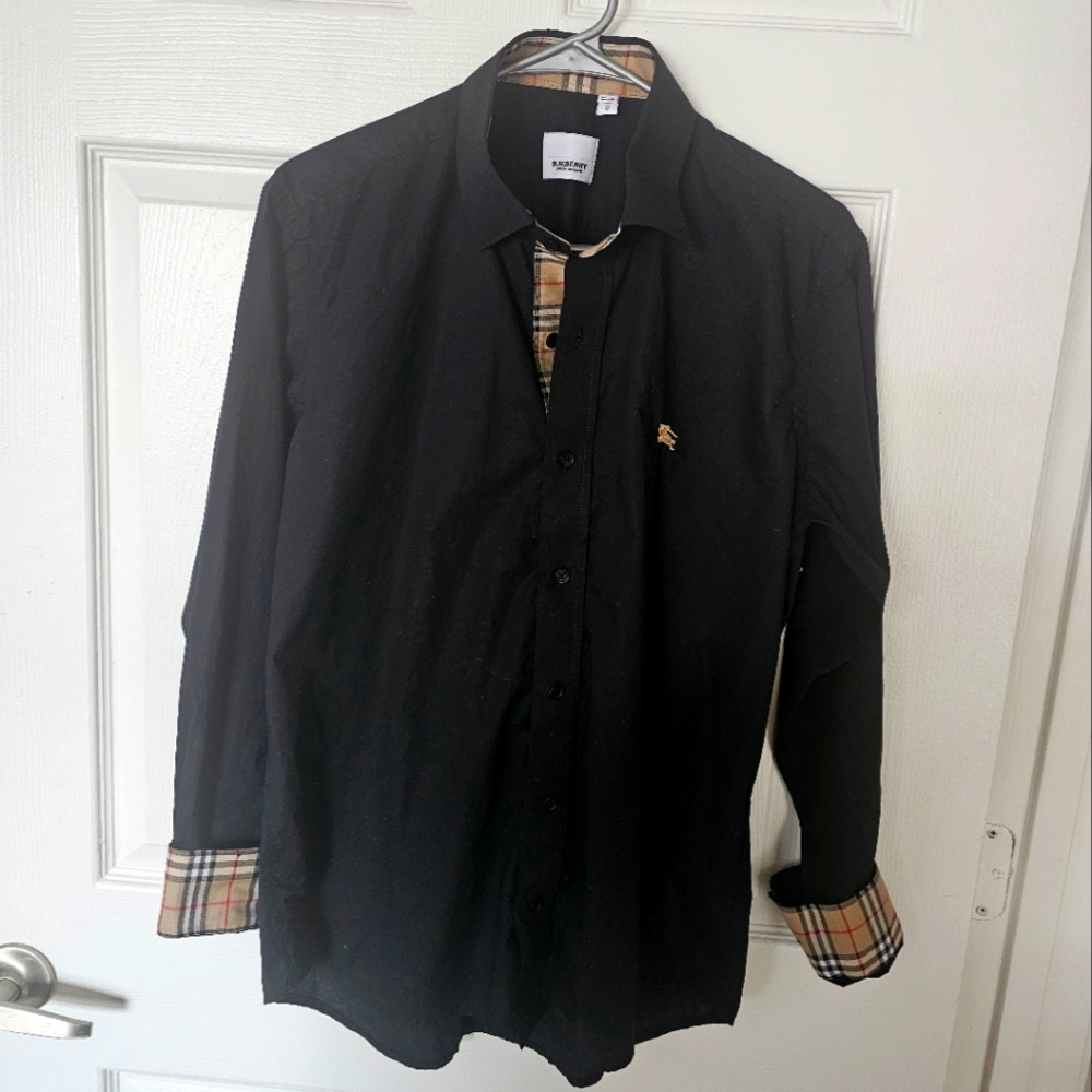 Burberry london Men collar shirt sz M